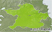 Physical 3D Map of Meath, semi-desaturated