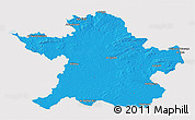 Political 3D Map of Meath, cropped outside