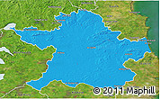 Political 3D Map of Meath, satellite outside