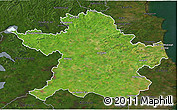 Satellite 3D Map of Meath, darken