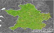 Satellite 3D Map of Meath, desaturated