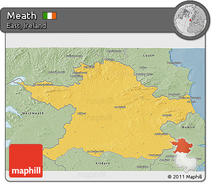 Savanna Style 3D Map of Meath