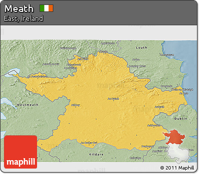 Savanna Style 3D Map of Meath