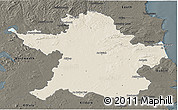 Shaded Relief 3D Map of Meath, darken