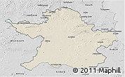 Shaded Relief 3D Map of Meath, desaturated