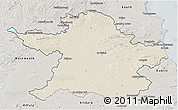 Shaded Relief 3D Map of Meath, semi-desaturated