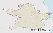 Shaded Relief 3D Map of Meath, single color outside