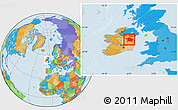 Political Location Map of Meath