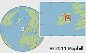 Savanna Style Location Map of Meath, within the entire country