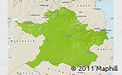 Physical Map of Meath, shaded relief outside