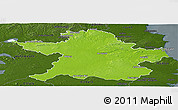 Physical Panoramic Map of Meath, darken