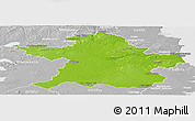 Physical Panoramic Map of Meath, lighten, desaturated