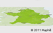 Physical Panoramic Map of Meath, lighten