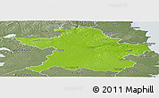 Physical Panoramic Map of Meath, semi-desaturated