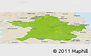Physical Panoramic Map of Meath, shaded relief outside