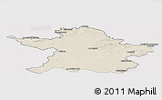 Shaded Relief Panoramic Map of Meath, cropped outside