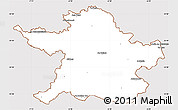 Classic Style Simple Map of Meath, cropped outside
