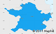 Political Simple Map of Meath, single color outside