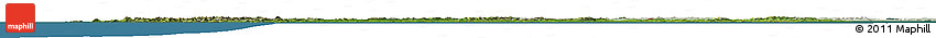 Satellite Horizon Map of Ireland, lighten, land only