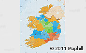 Political Map of Ireland, lighten