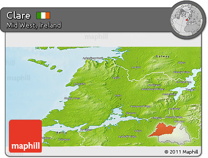 Physical 3D Map of Clare