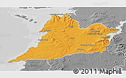 Political 3D Map of Clare, desaturated