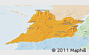 Political 3D Map of Clare, lighten