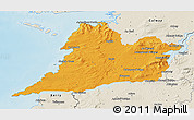 Political 3D Map of Clare, shaded relief outside