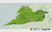 Satellite 3D Map of Clare, lighten