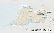 Shaded Relief 3D Map of Clare, lighten