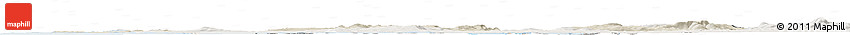 Shaded Relief Horizon Map of Clare, lighten