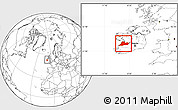 Blank Location Map of Clare, within the entire country