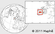 Blank Location Map of Clare, highlighted country