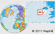 Political Location Map of Clare, highlighted country