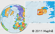 Political Location Map of Clare