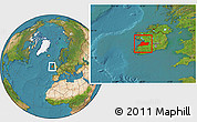 Satellite Location Map of Clare