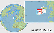 Savanna Style Location Map of Clare, highlighted country