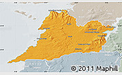 Political Map of Clare, lighten, semi-desaturated
