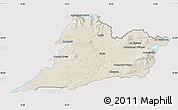 Shaded Relief Map of Clare, cropped outside