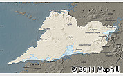 Shaded Relief Map of Clare, darken