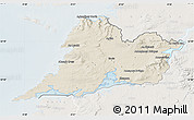 Shaded Relief Map of Clare, lighten