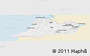 Classic Style Panoramic Map of Clare, single color outside