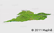 Satellite Panoramic Map of Clare, cropped outside