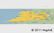 Savanna Style Panoramic Map of Clare