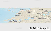 Shaded Relief Panoramic Map of Clare