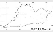 Blank Simple Map of Clare, cropped outside, no labels