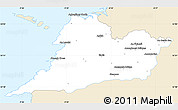 Classic Style Simple Map of Clare, single color outside