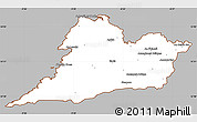 Gray Simple Map of Clare, cropped outside