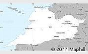 Gray Simple Map of Clare