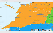 Political Simple Map of Clare